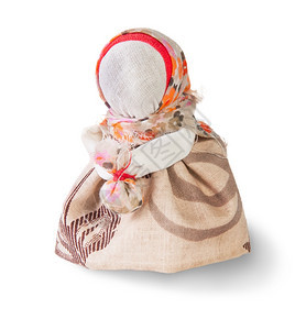 羊毛Podorozhnitsa俄罗斯传统抹布娃孩子文化图片