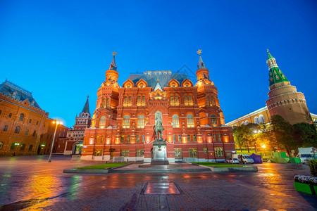 砖国民外部的俄罗斯莫科红广场历史建筑俄国莫斯科红广场图片