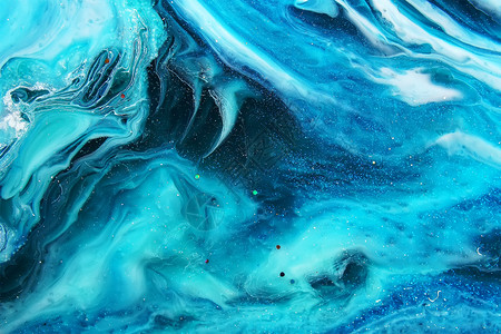 宣传册树脂液体倾注艺术抽象海洋背景有质感的流动图片