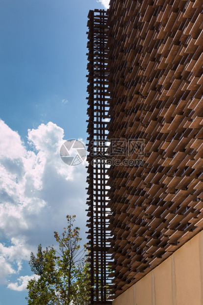 世博会2015年在意大利米兰环球博览会2015年用现代建筑设计造木制结构旅行商业的图片