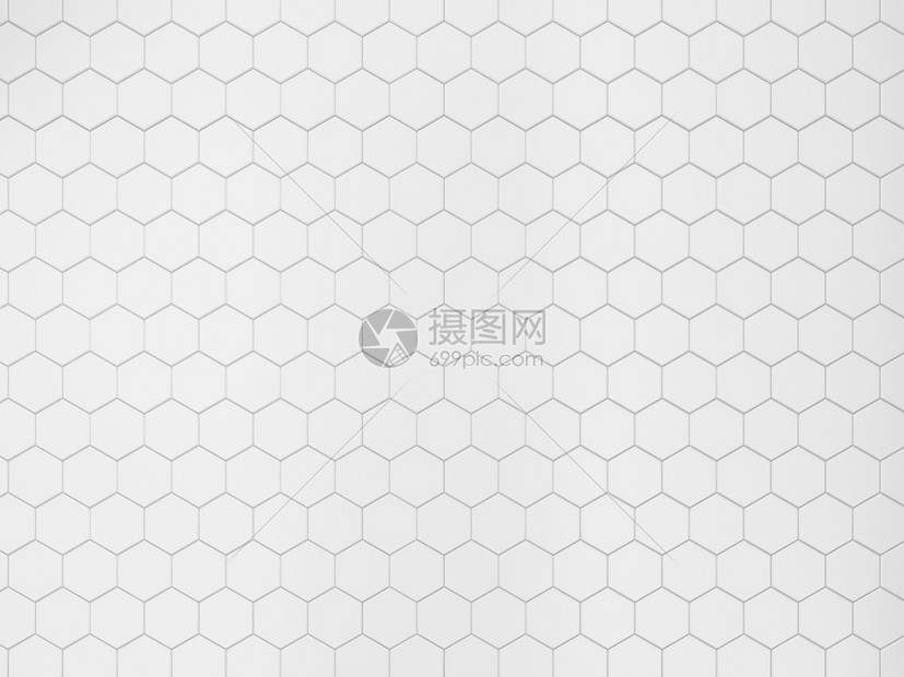 户外白色六边瓷砖3d背景浴室厨房图片