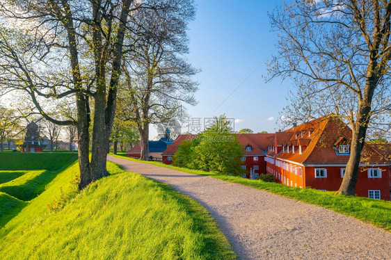 优质的旅游吸引丹麦哥本哈根Kastellet城堡的景象丹麦哥本哈根语斯堪的纳维亚图片