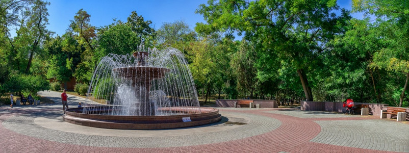 乌克兰奥德萨OdessaOdessa16092乌克兰奥德萨Shevchenko公园喷泉放松已恢复城市图片
