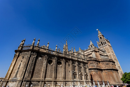 塞维拉西班牙利亚大教堂和吉拉尔达圣马里亚神庙阿拉伯建筑学图片