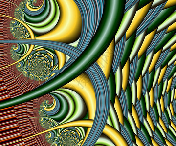 计算机制作了多彩的分形艺术作品用于创造设计和娱乐算机制作了多彩的分形艺术作品神奇多色的装饰风格图片