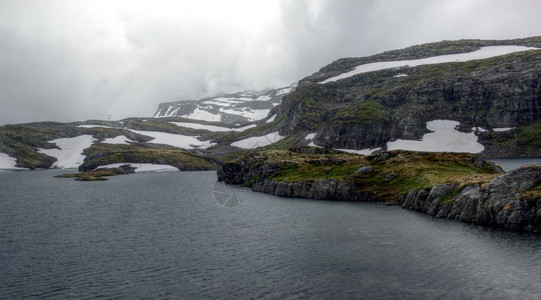 河夏日的挪威风景观历史冷静的图片