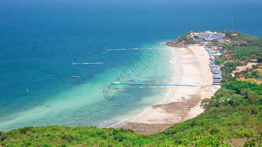 季节绿色亚洲泰国清布里Chonburi巴塔亚的高角拉朗岛萨马海滨最景色图片