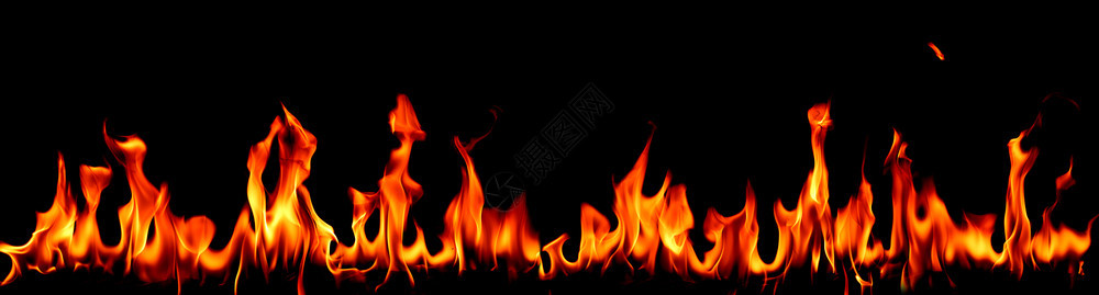运动发光的点燃抽象艺术黑色背景的火焰燃烧红色热火花上升烈橙光闪耀的飞行粒子图片