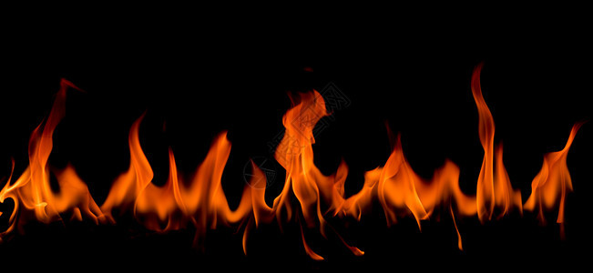 壁炉抽象艺术黑色背景的火焰燃烧红色热火花上升烈橙光闪耀的飞行粒子复制火热图片