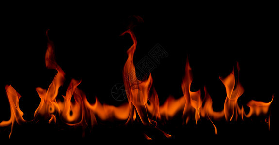 发光的抽象艺术黑色背景的火焰燃烧红色热火花上升烈橙光闪耀的飞行粒子易燃图片