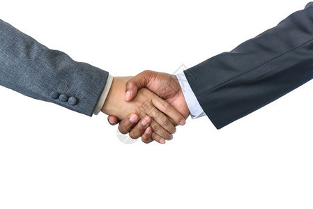 人们商业界士在办公合伙并和收购的结交后握手并购概念问候金融图片