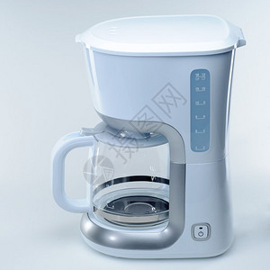 豆阿拉比卡喷射Espresso咖啡机白色背景有蒸汽喷气机白色背景有空间Espresso咖啡机复制件背景图片
