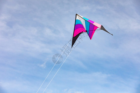 奋斗培养纪律班风活动在蓝天空中飞来去的多彩风筝高颜色夏天背景
