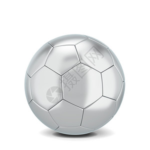 黑色的杯白背景上孤立的足球3D插图运动图片