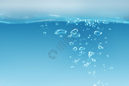 洗涤带有气泡的水背景纯度液体图片