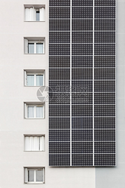 环境技术太阳的墙上能电池板图片