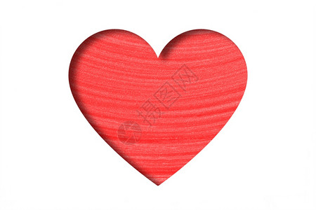 墙纸Valentinersquos日标志横幅或卡片纸艺术红心隔离在白色背景Valentinersquos日标志横幅或卡片纸艺术红图片