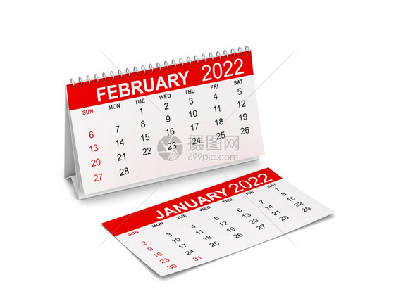 20年3的日历d插图在白色背景上孤立备忘录二月每天图片
