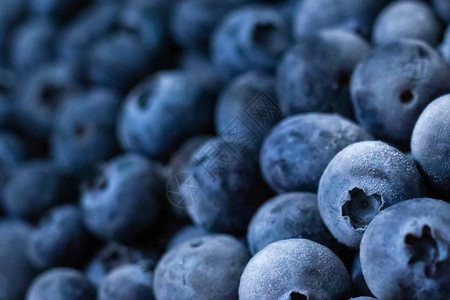 浆果特写新鲜蓝莓分组宏观健康餐特写新鲜蓝莓分组宏观背景新鲜的木板图片