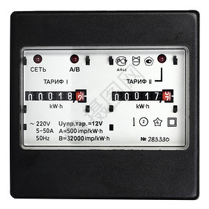 数字的屋黑色机械两价电压表孤立在白色背景摄影室拍的图片上图片