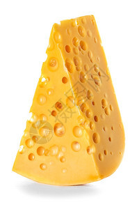 乳制品颜色开胃菜白背景上孤立的奶酪图片
