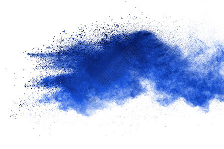 气体泰国在白色背景上孤立的蓝爆炸摘要抽象飞溅图片