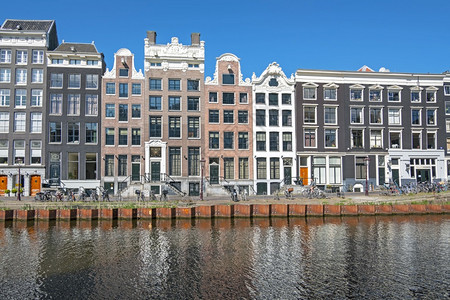 遗产文化建筑学荷兰在阿姆斯特丹运河沿线的荷兰外墙图片
