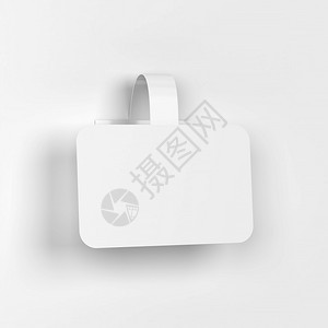 贴纸按钮塑料灰色背景上的空白市场Wwobbler模拟3d插图图片