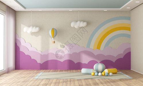 空气房间的清室背景墙上装饰画面的花壁3D翻接室背景墙上装饰图片