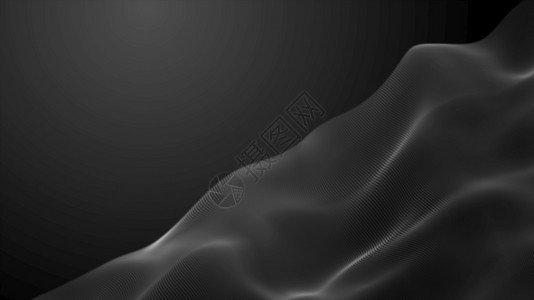 质地插图现代的未来点暗黑波动画粒子数字3d渲染未来点暗黑波动画图片