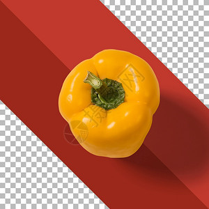 营养成熟完全的甜黄铃椒可口图片