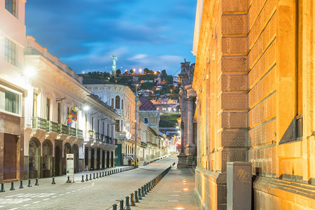 厄瓜多尔基老城Grandale广场城市拉丁山图片
