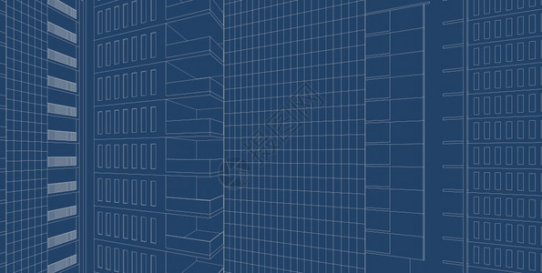 阴影技术建筑3D插图现代城市建筑抽象背景设计建筑背景插图透视线住宅图片