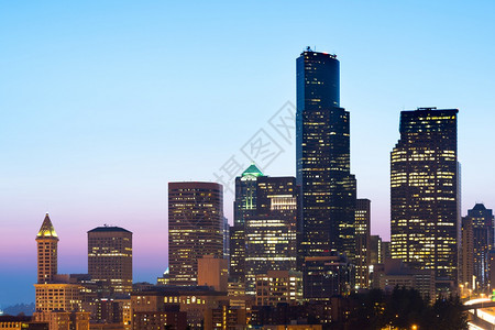太平洋塔美国华盛顿州西雅图市中心楼大建筑物图片