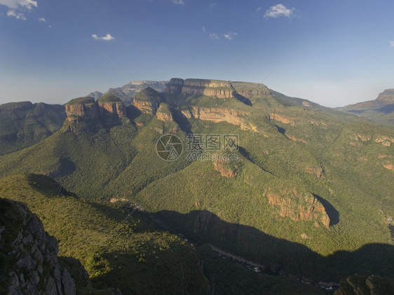 植物群斯瓦迪尼BlydeRiverCanyon和在南非Mpummalanga的三个河谷龙达维尔图片