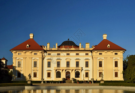 省级捷克语Slavkovbaroque城堡民族文化里程碑Slavkov捷克南莫拉维亚布尔诺附近的Austerlitz摩拉维亚图片
