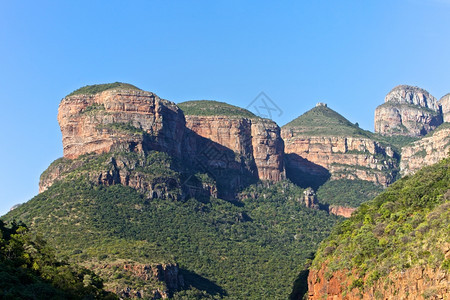 植物群BlydeRiverCanyon和在南非Mpummalanga的三个河谷风景优美龙达维尔图片