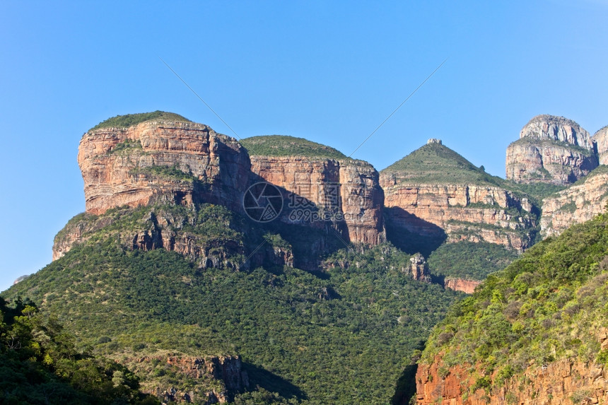 植物群BlydeRiverCanyon和在南非Mpummalanga的三个河谷风景优美龙达维尔图片