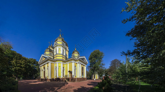 乌克兰敖德萨圣亚历克西斯教堂使徒的建造正方形图片