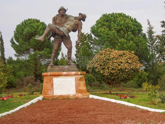 火鸡孤独尊重Mehmetcik纪念碑是加利波半岛的一座纪念碑图片
