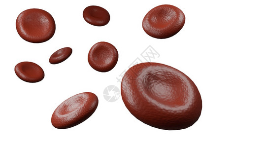 血液学显微镜生物红血细胞隔离3D图片