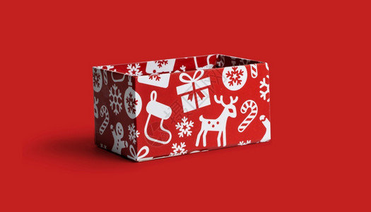 五彩纸屑假期各种圣诞礼物盒赠送快乐的图片