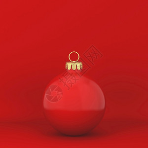 闪光圣诞球玩具3D插图假期装饰风格闪亮的图片