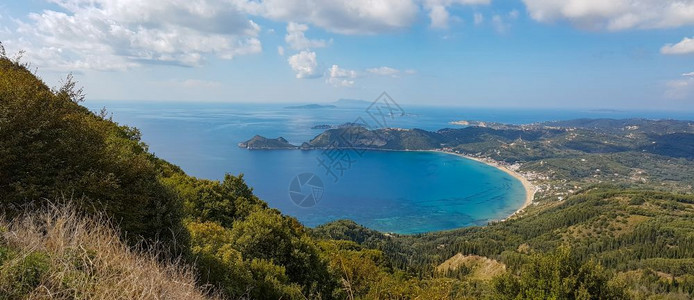 东澳岛海湾美丽全景背景