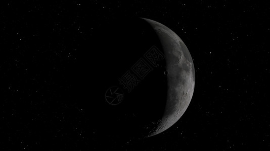 3D月球轨道的成像美国航天局提供的这一图像元件月球在空间背景下有明亮的弹坑和月球土壤美航空天局太阳的陨石坑图片