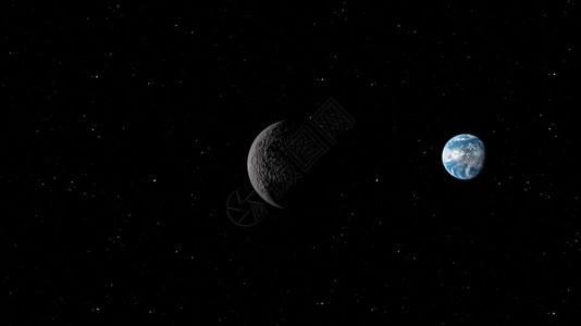 美丽的3D月球轨道的成像美国航天局提供的这一图像元件月球在空间背景下有明亮的弹坑和月球土壤夜晚地图片