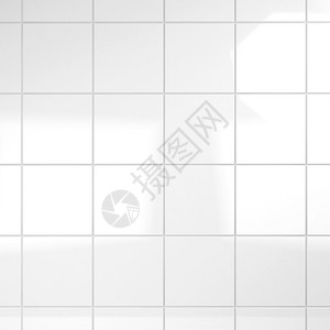 浴室笼头马赛克屋白色瓷砖3d背景建筑学插画