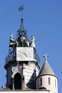 艺术宗教的城市法国勃艮第戎圣母教堂的细节图片