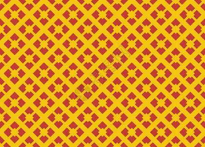 纺织品时髦的现代无缝几何图案设计解背景纹理黄色和红的颜图片