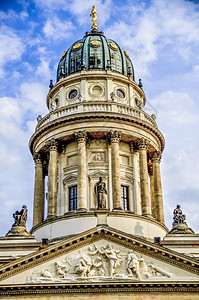 柏林法国大教堂2015年月日蓝色的历史晴天图片